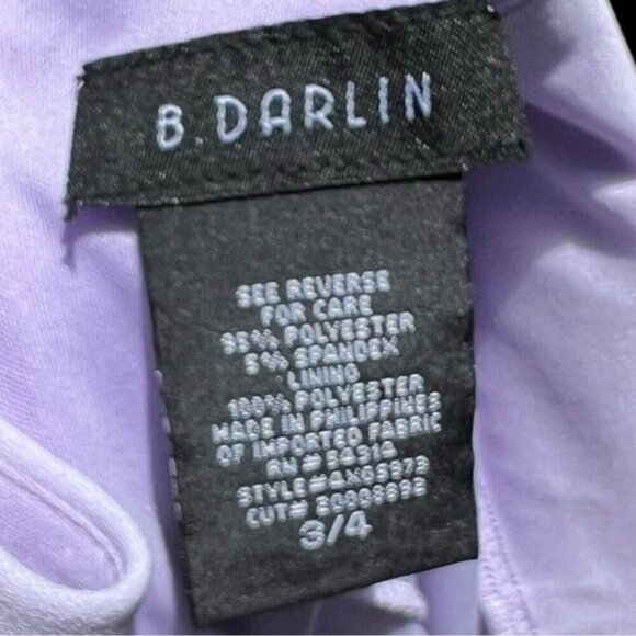 NEW w/tag B DARLIN Juniors' Crochet-Trimmed Scuba Fit & Flare Dress Size 3/4 - Picture 10 of 11